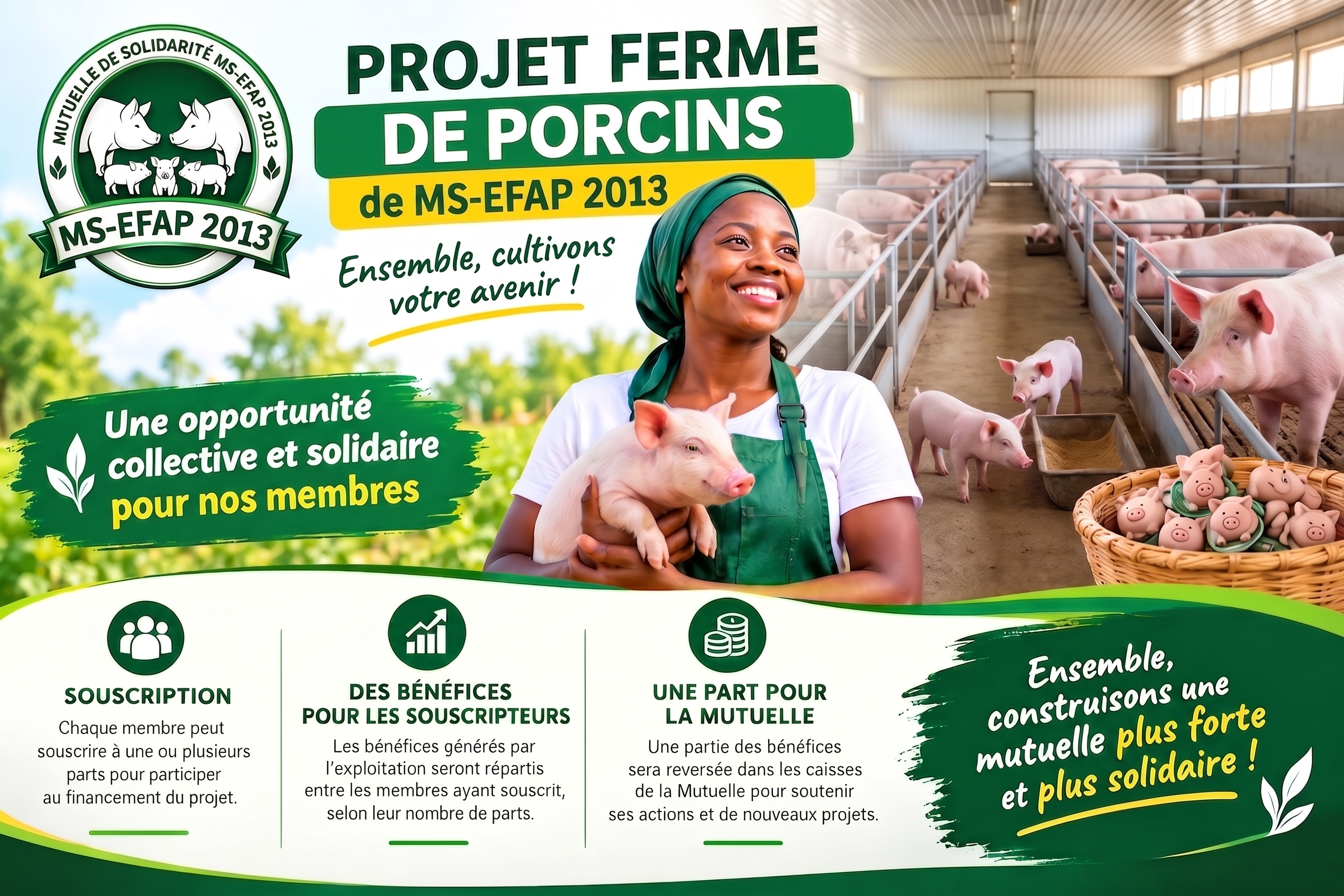 PROJE FERME DE POULETS PRODUCTION D'OEUFS [ 10 PARTS